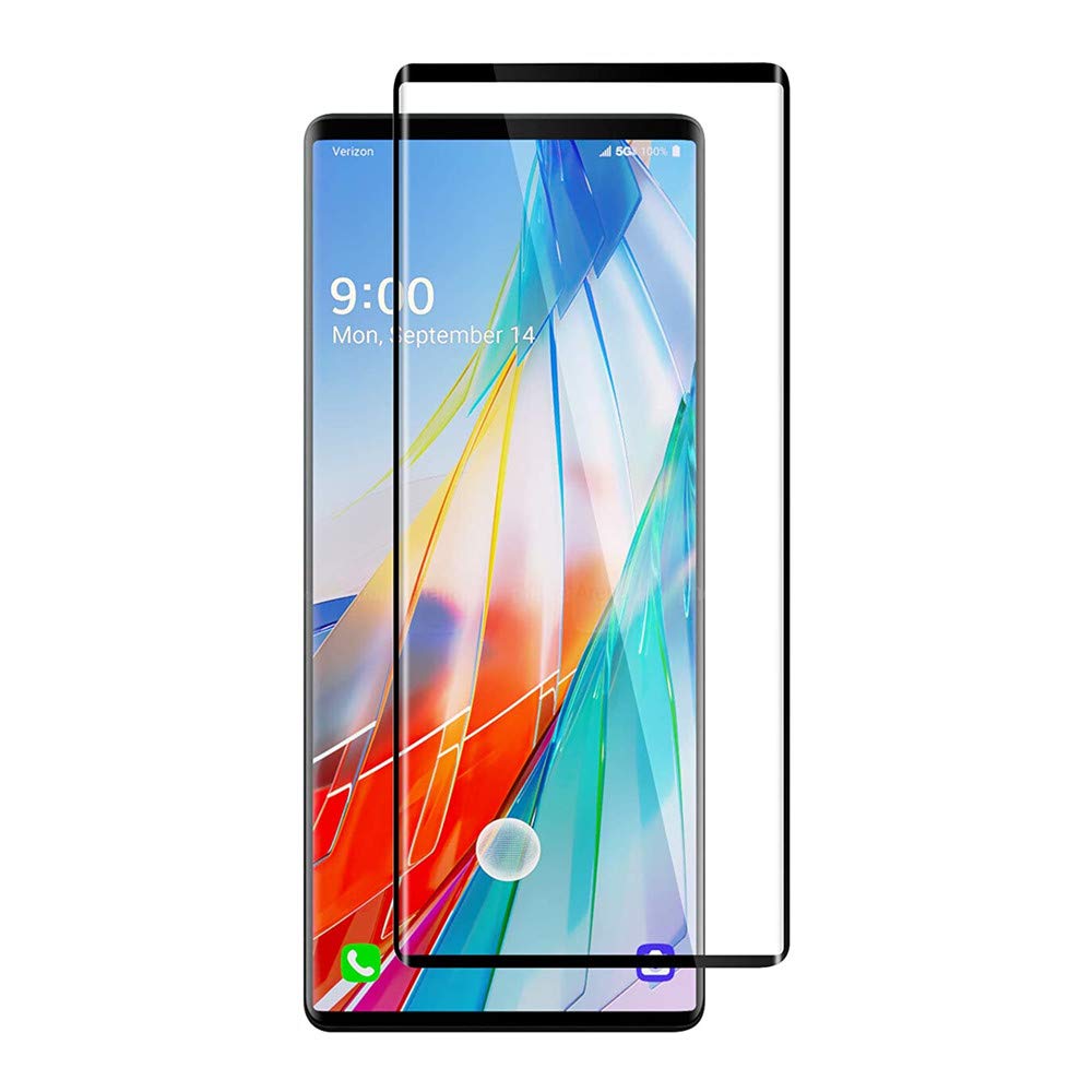 LG Wing 5G 3D Curved Screen Protector 2 Pack Full Coverage HD Clear Anti Scratch Anti Fingerprint Tempered Glass