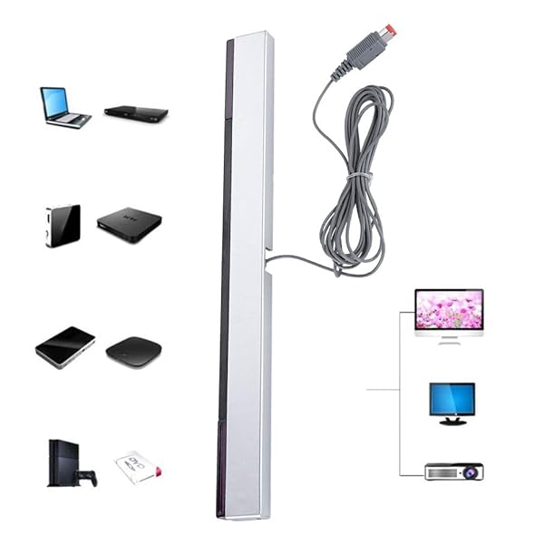 Demeras Demeras Wired IR Receiver Sensor Bar for Wii & Wii U - Reliable Infrared Signal Stand - View 7 of 10
