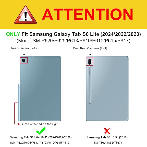 FINTIE Fintie Shockproof Case for Samsung Galaxy Tab S6 Lite 10.4 Inch – Rugged Unibody Hybrid Bumper Kickstand Cover with Screen Protector – Purple - View 4 of 11