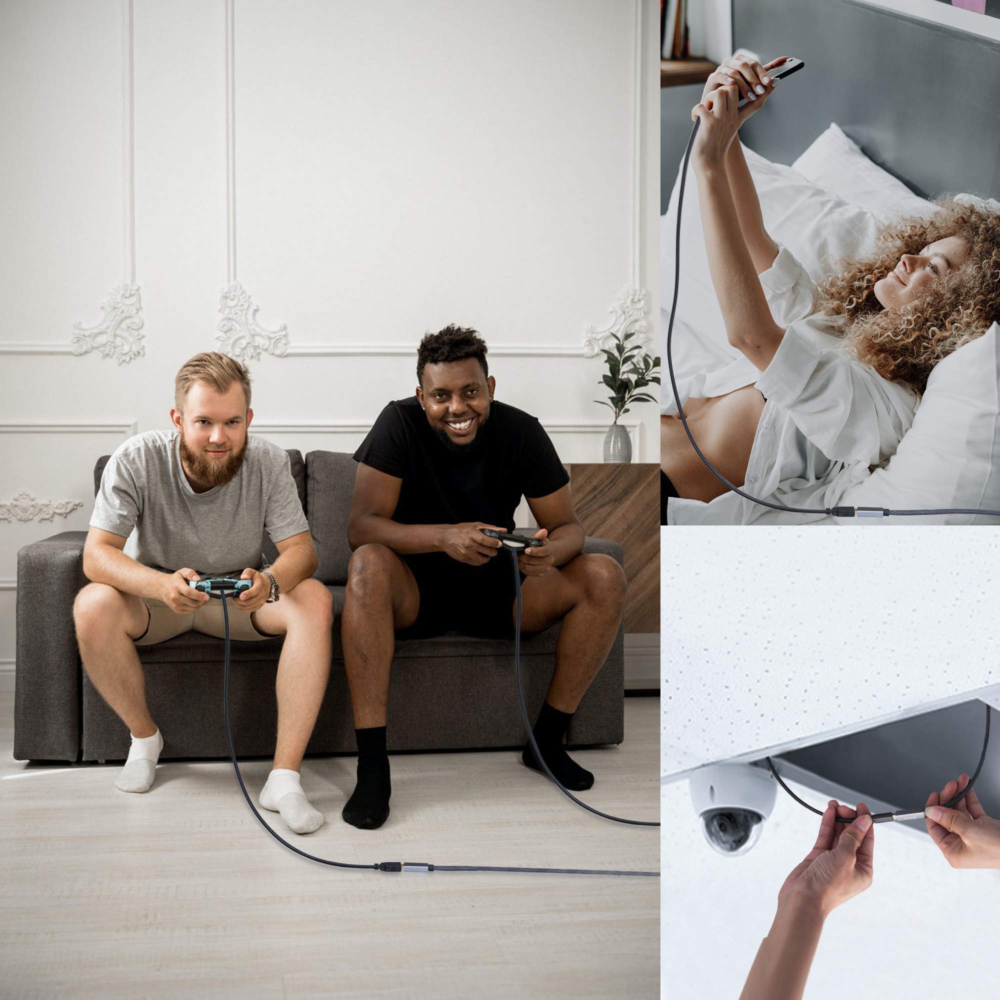 Nanxudyj 20ft USB 3.0 Extension Cable Type A Male to Female High Speed Data Transfer for PlayStation Oculus VR USB Devices - View 5 of 6