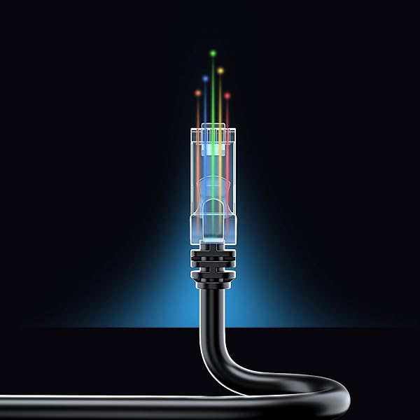 Maximm Maximm Cat 6 Ethernet Cable 50 ft (2-Pack) - High-Speed LAN Cable, Internet Cable, Patch Cable, and Network Cable - UTP, 10Gbps, 550MHz Cat6 Cable - Black & White - View 10 of 10