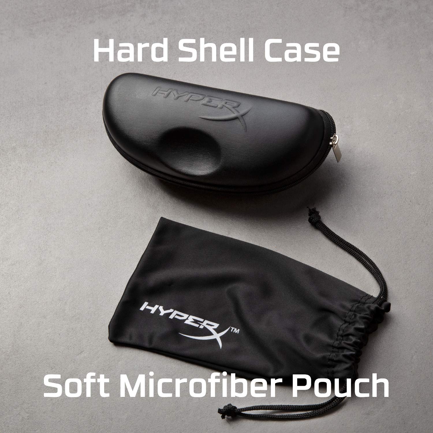 HyperX HyperX Spectre React Gaming Eyewear Blue Light Blocking Glasses UV Protection Ultem Frame Crystal Clear Lenses Medium Large Crystal Grey - View 6 of 6