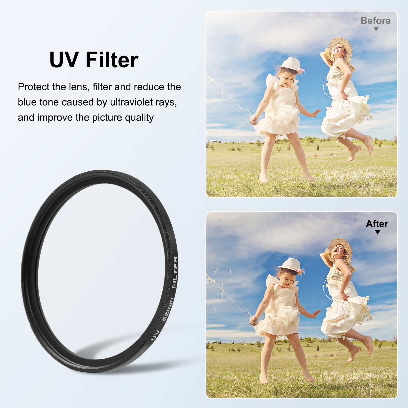 PULUZ 52mm UV Lens Filter Adapter Ring for GoPro Hero11 Hero10 Hero9 Black Series - View 4 of 7