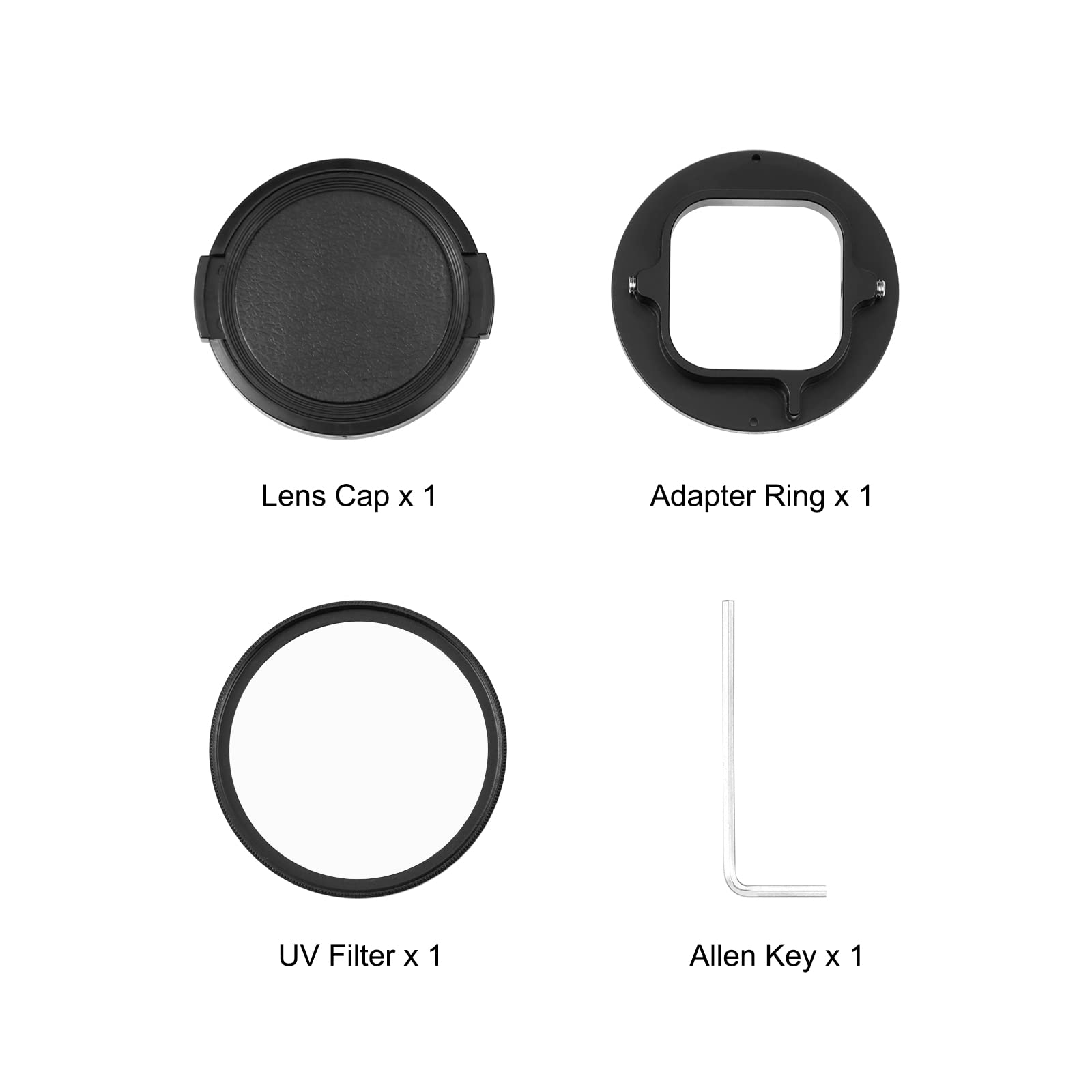 PULUZ 52mm UV Lens Filter Adapter Ring for GoPro Hero11 Hero10 Hero9 Black Series - View 6 of 7
