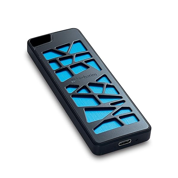 Verbatim 1TB VGX1000 Portable Gaming SSD Fast 1000 MBs PCIe NVMe USB-C External Solid State Drive for Gamers