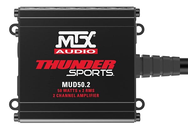 MTX MTX Audio MUD50.2 Thunder Sports 50W x 2 @ 2? Full Range Class D Marine Grade Amplifier - View 2 of 8