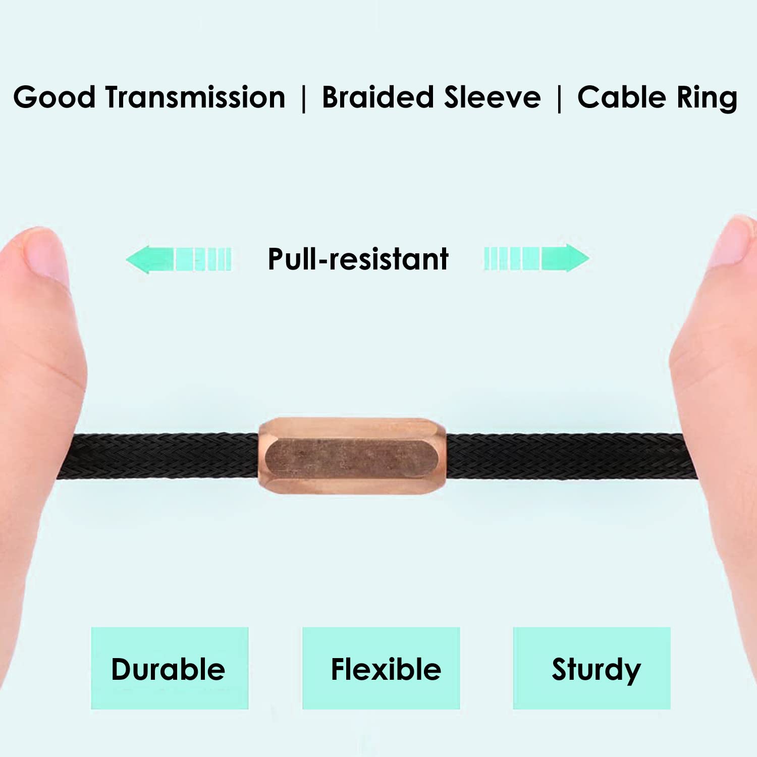 Viborg HiFi USB Cable 4N OFC USB2.0 A-Male to B-Male Digital Audio DAC Professional Cord 1.6FT 0.5M - View 8 of 8