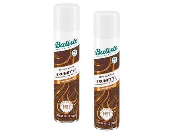 Batiste Batiste Dry Shampoo for Beautiful Brunette - 2 Pack (6.73 oz Each) | Refresh & Revive Hair Instantly