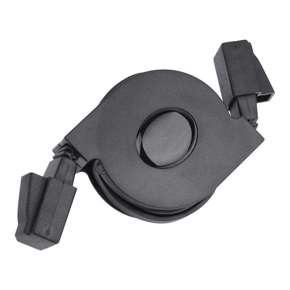 Demeras Demeras 2m Retractable CAT6 Ethernet Cable - Adjustable RJ45 LAN for Modem, Router, PC, Laptop, PS2 - Black - View 8 of 9