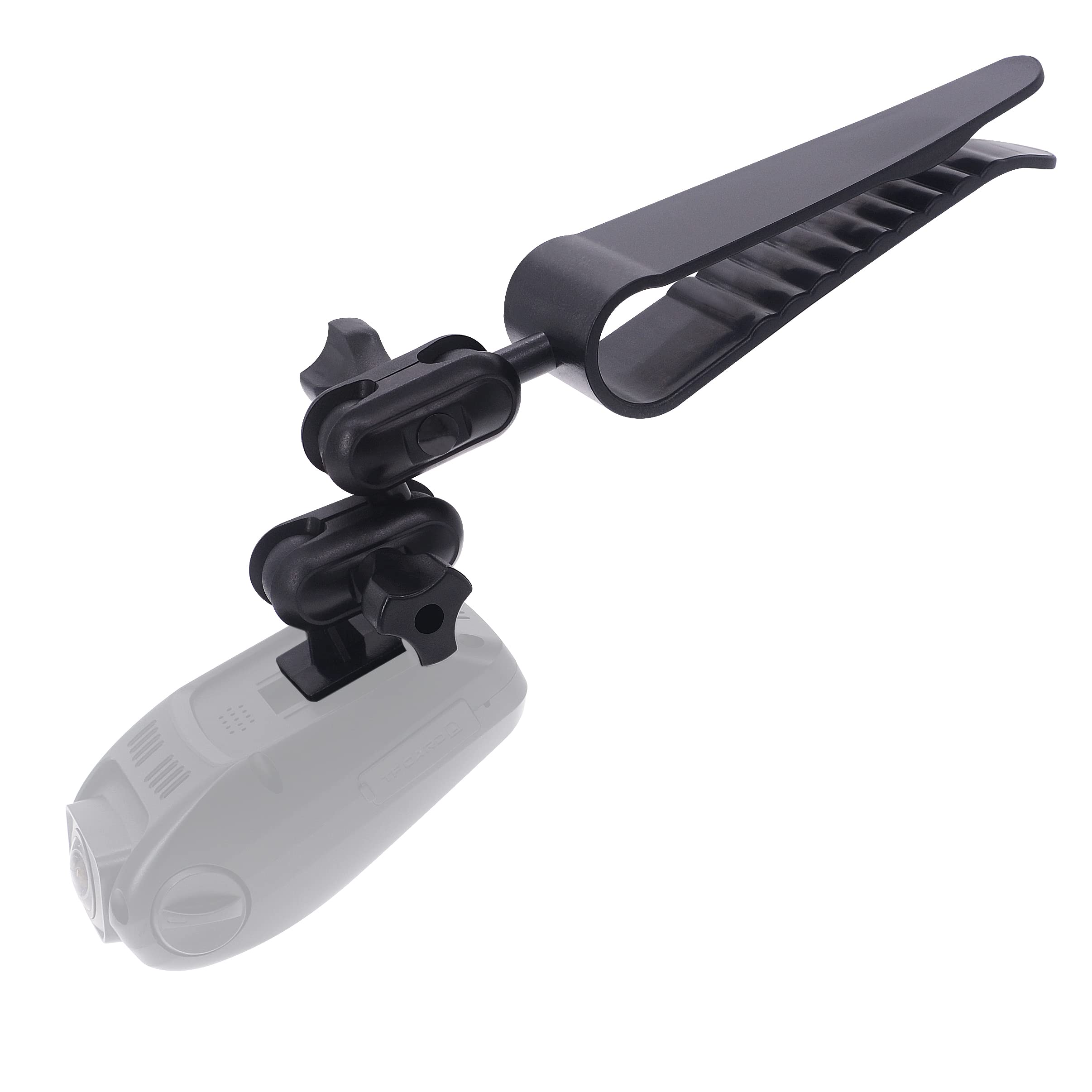 iSaddle Dash Cam Sun Visor Mount Holder Compatible with Various Brands for Optimal On-Dash Camera Performance
