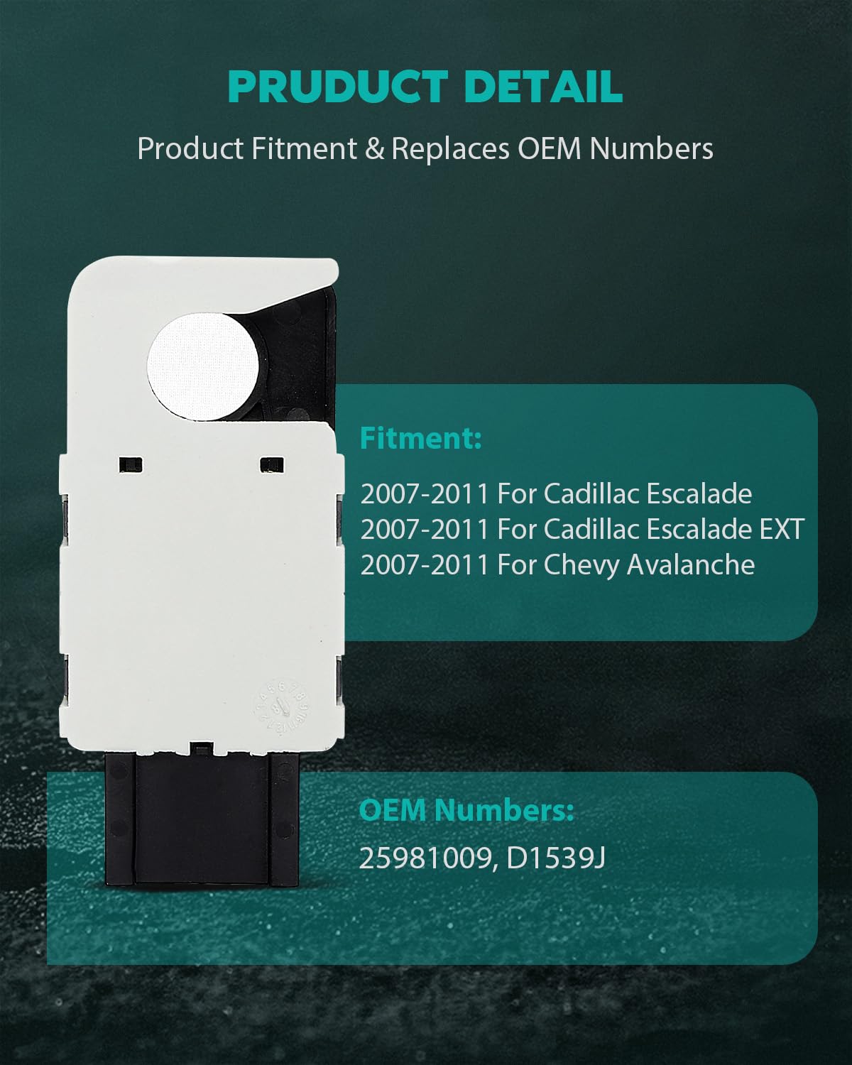 SCITOO Buy D1539J Brake Light Switch for 2007-11 Cadillac Escalade & Chevy Silverado - Fast Shipping! - View 2 of 9