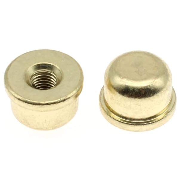 FDXGYH FDXGYH 2pcs Gold Lamp Finials Caps 1/4-27 for Lamp Shade Holder & Harp - Durable & Stylish