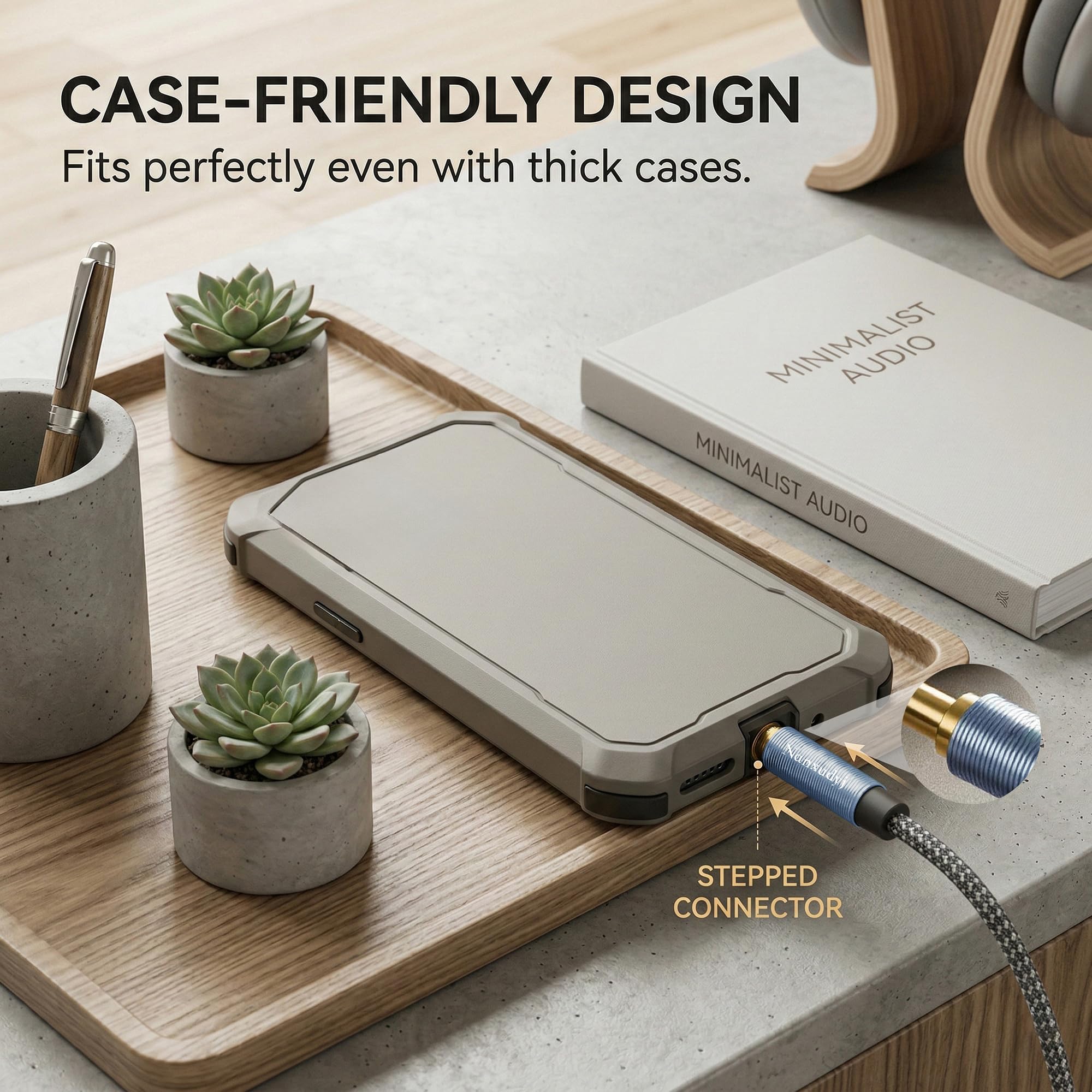 Nanxudyj 1ft AUX Cord 3.5mm Stereo Audio Cable Right Angle Male to Male Compatible with Car Headphones Tablets and Speakers - View 7 of 7