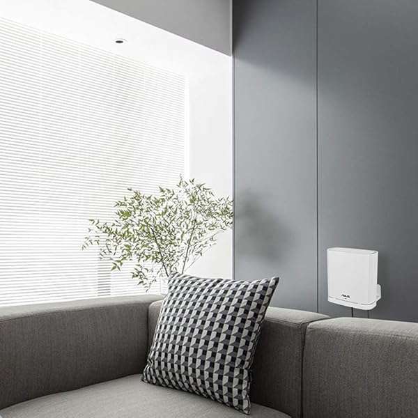 HOLACA Wall Mount Holder for ASUS ZenWiFi AX Mesh WiFi 6 System - Sturdy Bracket by HOLACA (White, 1 Pack) - View 6 of 9