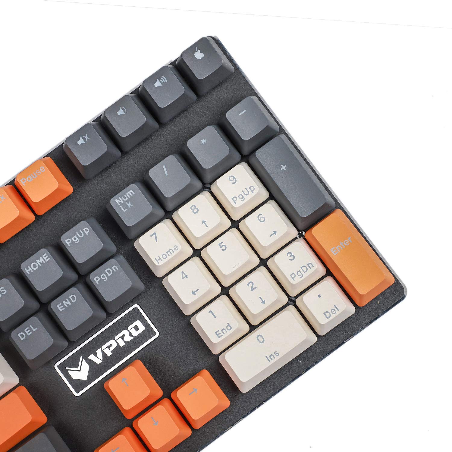 YMDK Double Shot 108 Dyed PBT Shine Through OEM Profile Rainbow Carbon Sunset Keycap for MX Switches Mechanical Keyboard Only Keycap Carbon - View 5 of 6