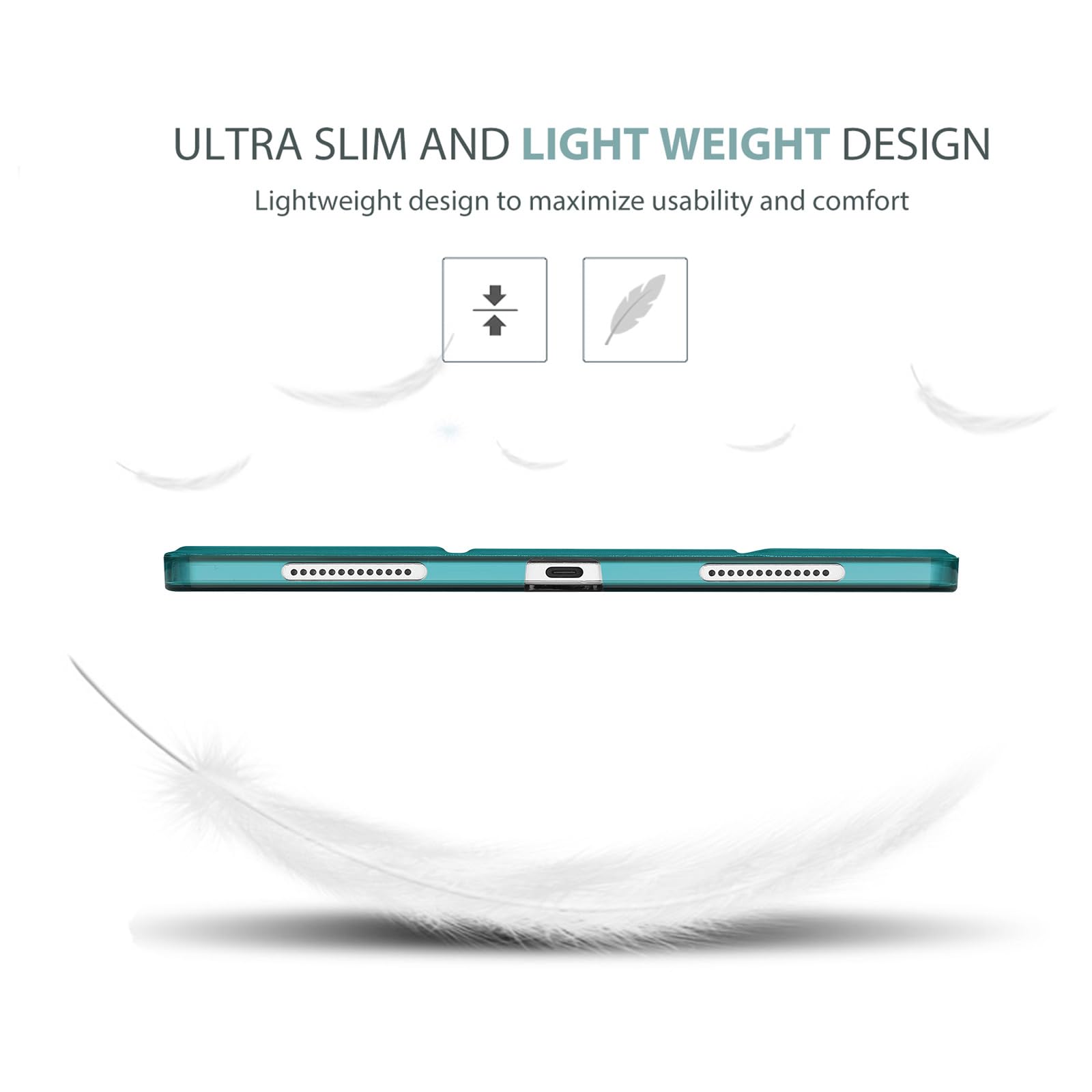 ProCase ProCase Smart Case for iPad Air 11 inch M3 M2 2025 2024 10.9 inch Air 5th 4th 2022 2020 Protective Cover Emerald - View 8 of 9