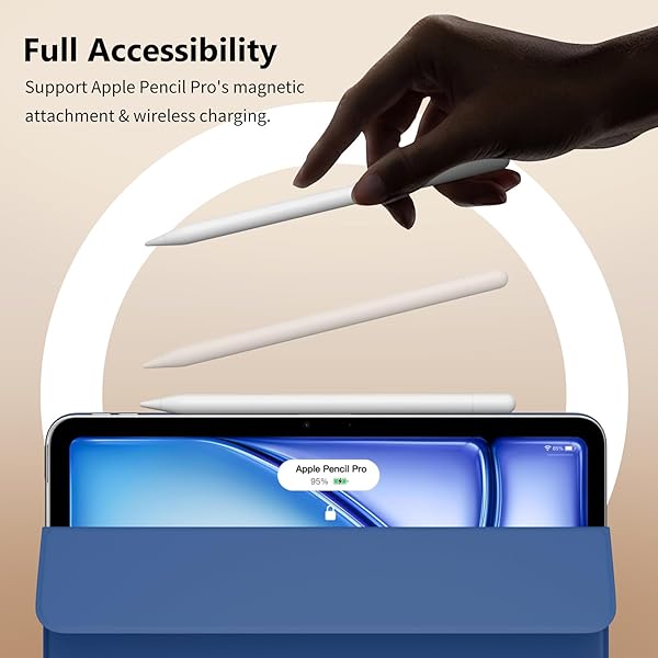 TiMOVO TiMOVO Slim Hard Translucent Back Shell Case for iPad Air 11 Inch M2 2024 5th Gen 2022 4th Gen 2020 10.9 Inch - View 7 of 10