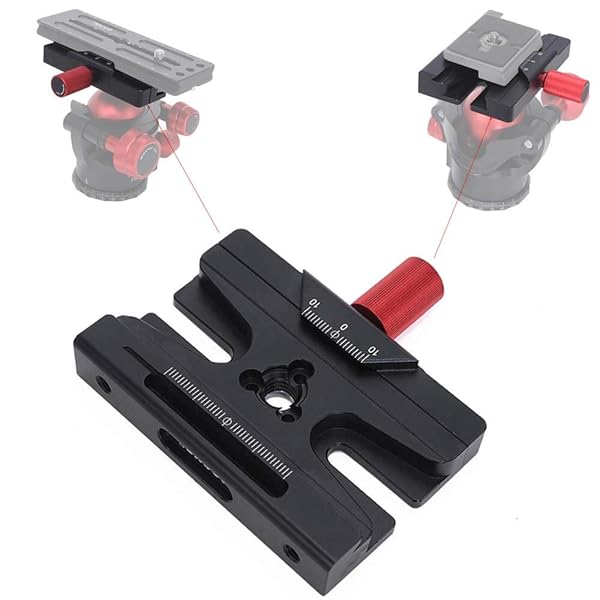 iShoot Adapter Clamp Converter for Manfrotto & Arca-Swiss Quick Release Plates - Compatible with Gitzo Tripod Heads