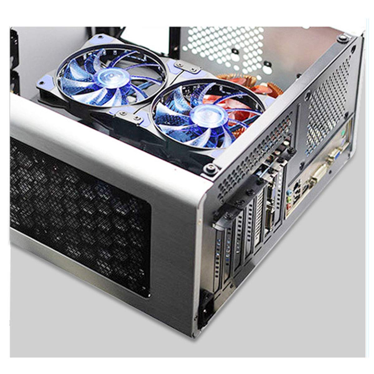 E-outstanding Eoutstanding Dual Fan Mount Rack Set for 12cm 14cm Computer Radiator PCI Slot Bracket Video Card Cooling DIY Support - View 6 of 6