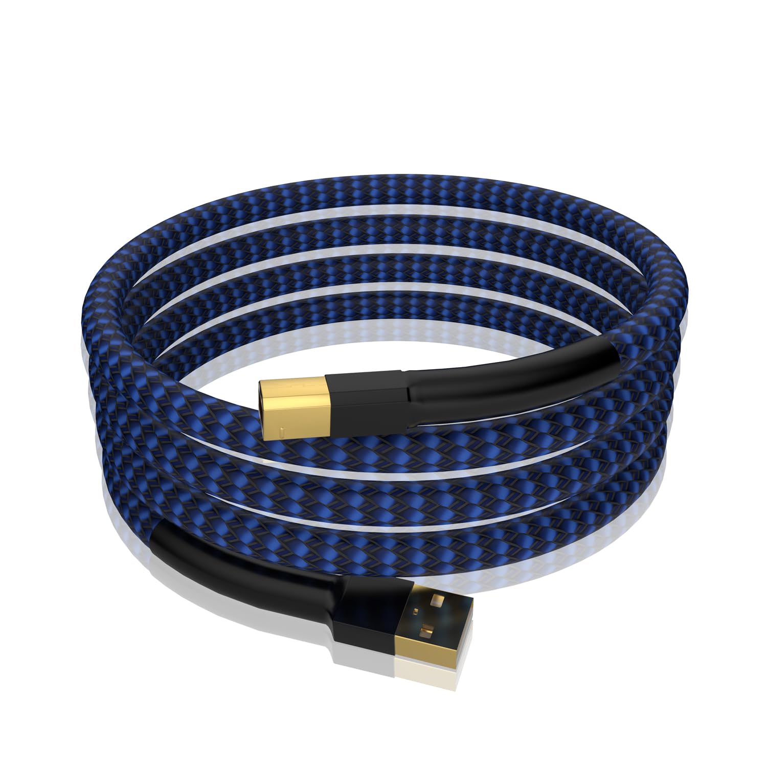 Viborg USB Printer Cable 1.6FT Durable USB 2.0 Type A to B Male High Speed Scanner Cord for Digital Audio DAC