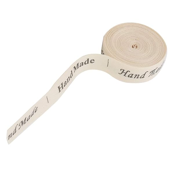 Oumefar Handmade with Love' Cotton Ribbon Tape Sewing Tags Ribbon Labels for Gift Wrapping Ribbon Decoration(#1) - View 7 of 11