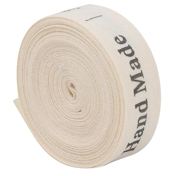Oumefar Handmade with Love' Cotton Ribbon Tape Sewing Tags Ribbon Labels for Gift Wrapping Ribbon Decoration(#1) - View 3 of 11