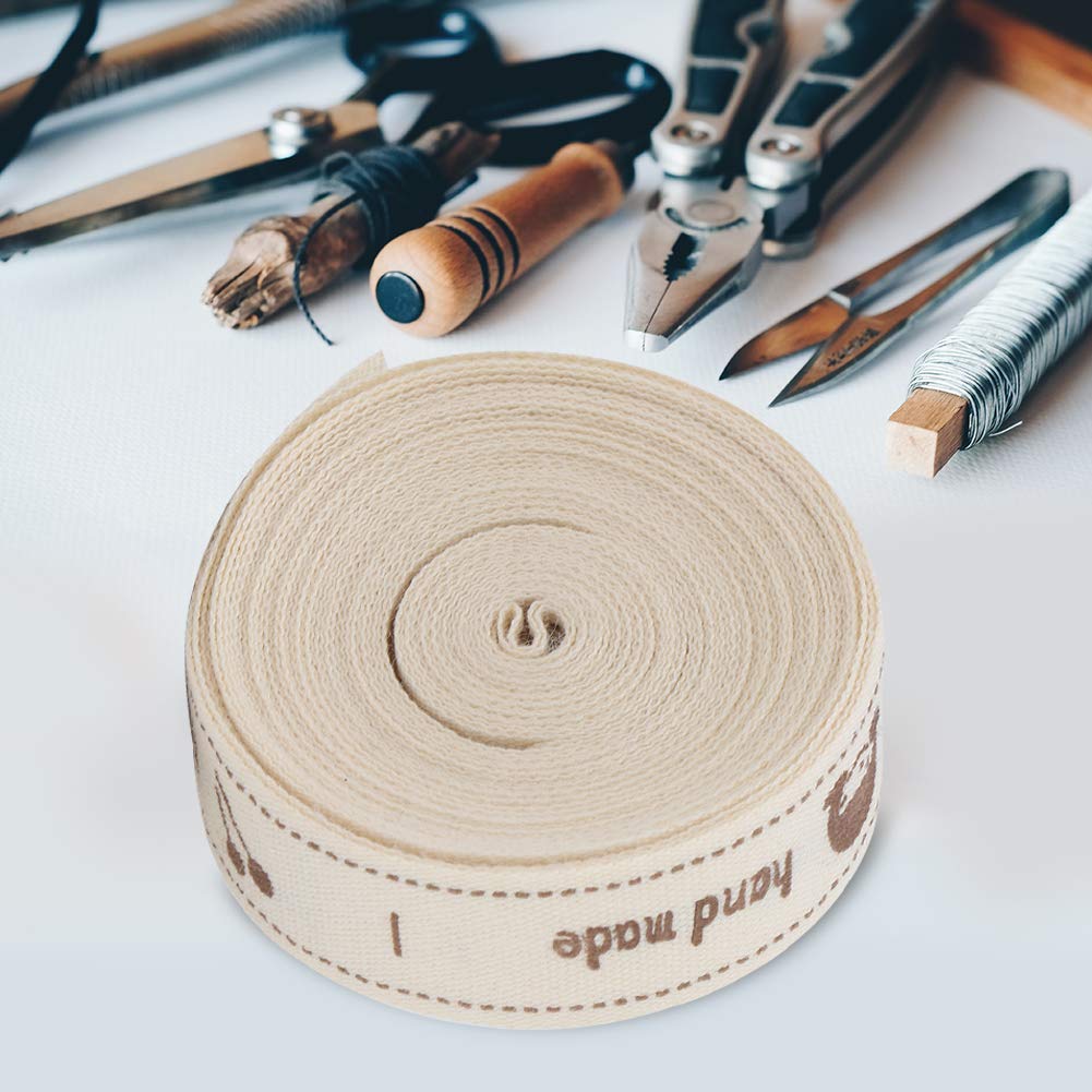 Oumefar Handmade Cotton Ribbon Tape Sewing Tags for Gift Wrapping and Decoration - View 4 of 9