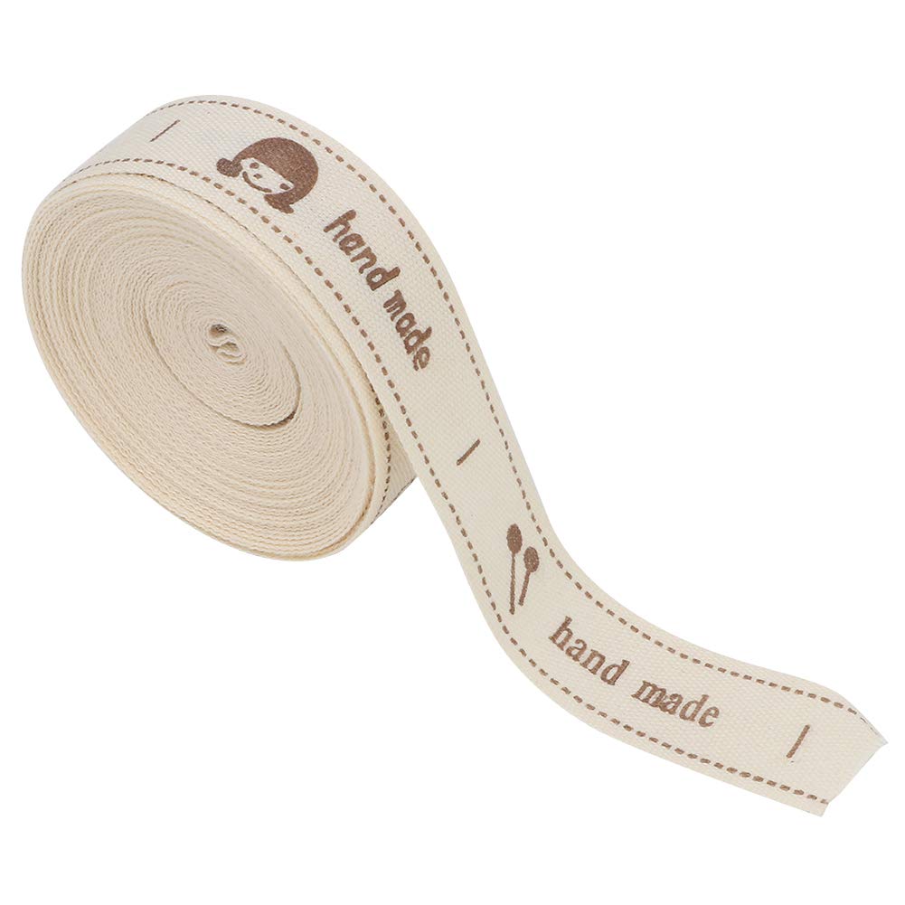 Oumefar Handmade Cotton Ribbon Tape Sewing Tags for Gift Wrapping and Decoration - View 6 of 9