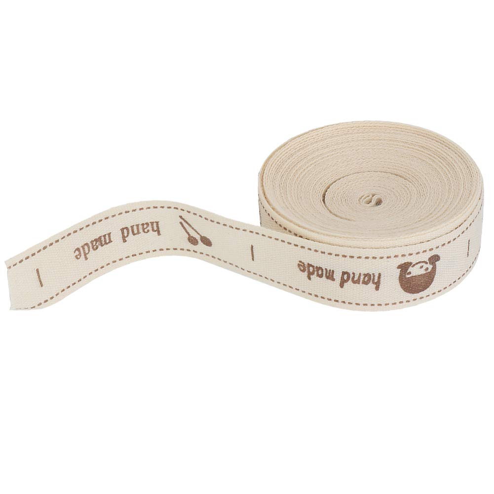 Oumefar Handmade Cotton Ribbon Tape Sewing Tags for Gift Wrapping and Decoration - View 9 of 9