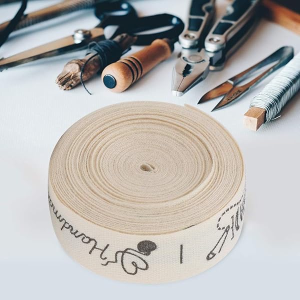 Oumefar Handmade with Love Cotton Ribbon Tape - Perfect Sewing Tags & Gift Wrapping Labels - View 7 of 10