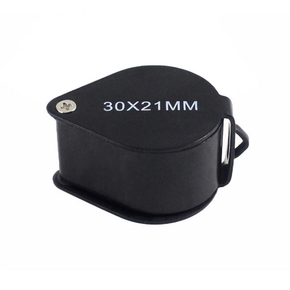 iKKEGOL 30x Pocket Jewelry Loupe 21mm Foldable Magnifier with Metal Body and Box for Jewelers - View 6 of 6