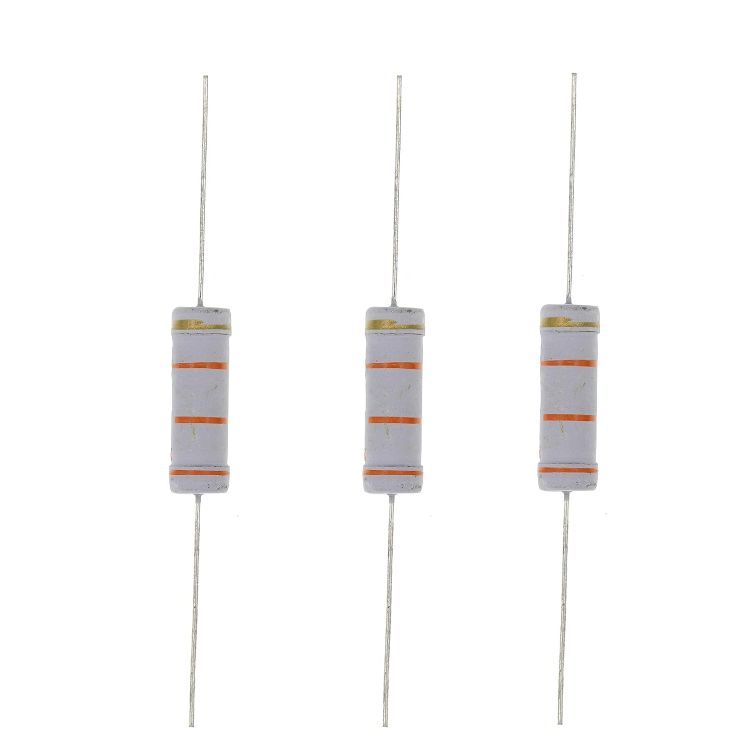 HUABAN 10PCS 5W 33K Ohm 5 Percent Metal Oxide Film Resistor for Reliable Performance and Precision