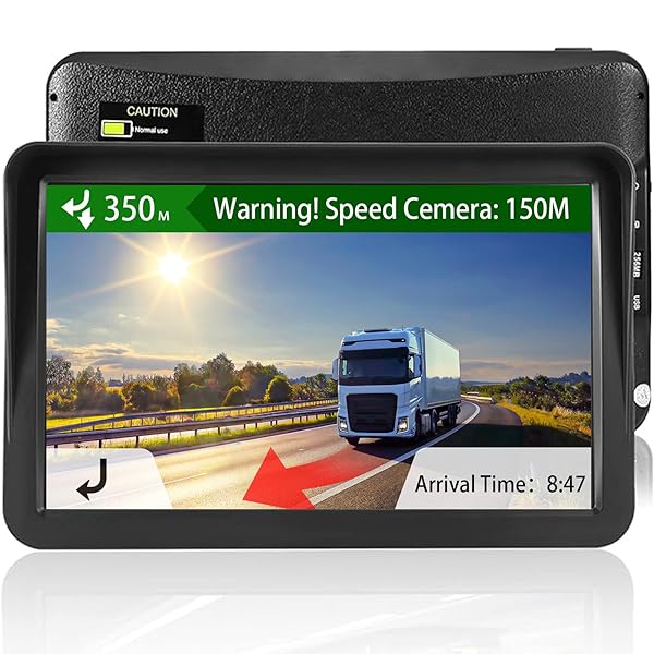 LONGRUF "2024 GPS Navigator for Car & Truck - 9" Touch Screen, Voice Guidance, Custom Routing & Safety Alerts" - View 4 of 9