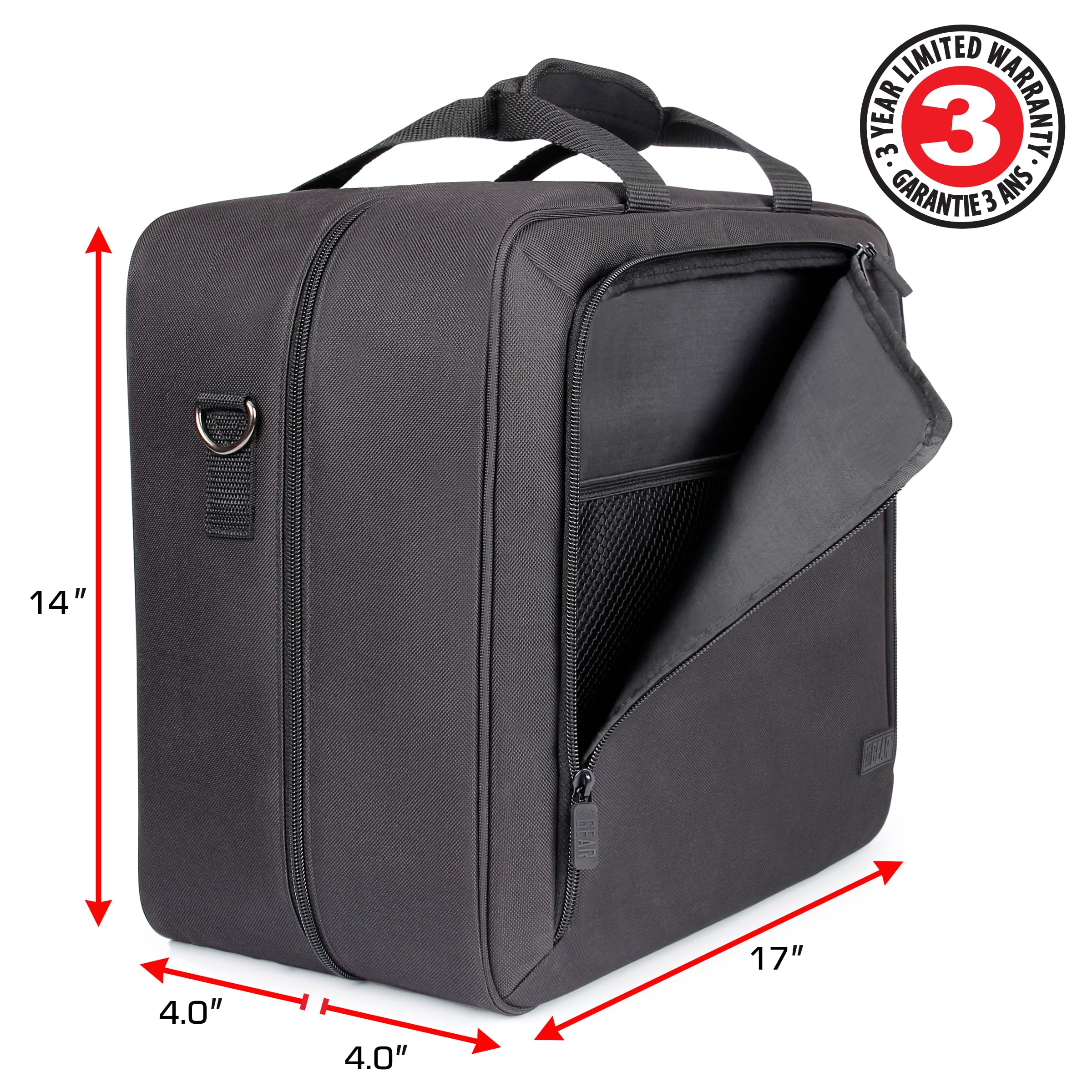 USA Gear USA Gear PS5 Carrying Case - Travel Bag for PlayStation 5 & Slim, Adjustable Interior for Controllers & Games (Blue) - View 8 of 9