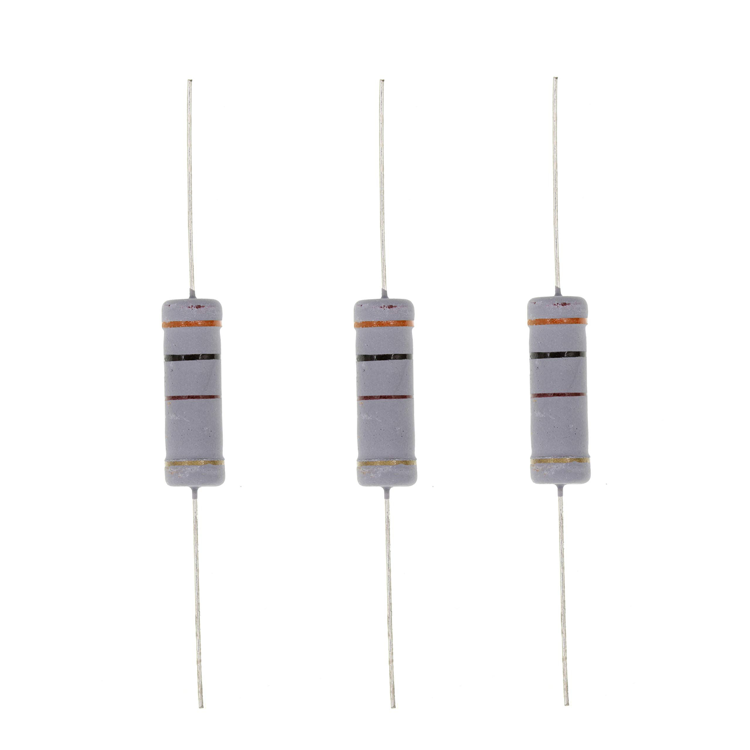 HUABAN 10PCS 5W 300 Ohm Metal Oxide Film Resistor 5 Percent Tolerance High Quality Electronic Components