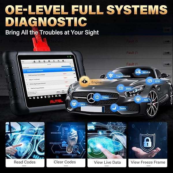 Autel Autel MaxiCheck MX808S Scanner: 2024 Bidirectional Tool with 3000+ Active Tests & 28+ Services for All Systems - View 9 of 11