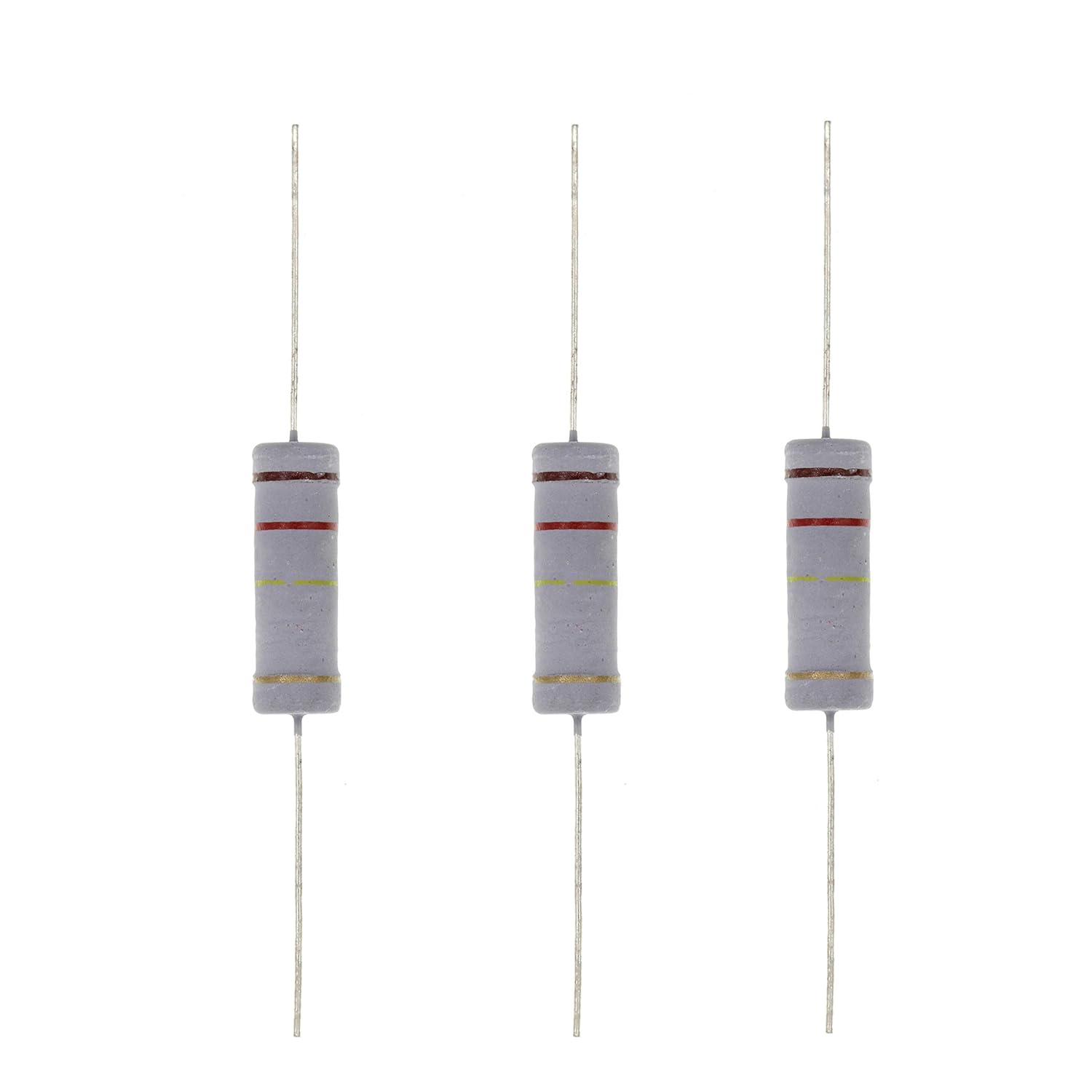 HUABAN 10PCS 5W 120K Ohm 5 Percent Metal Oxide Film Resistor for Reliable Performance