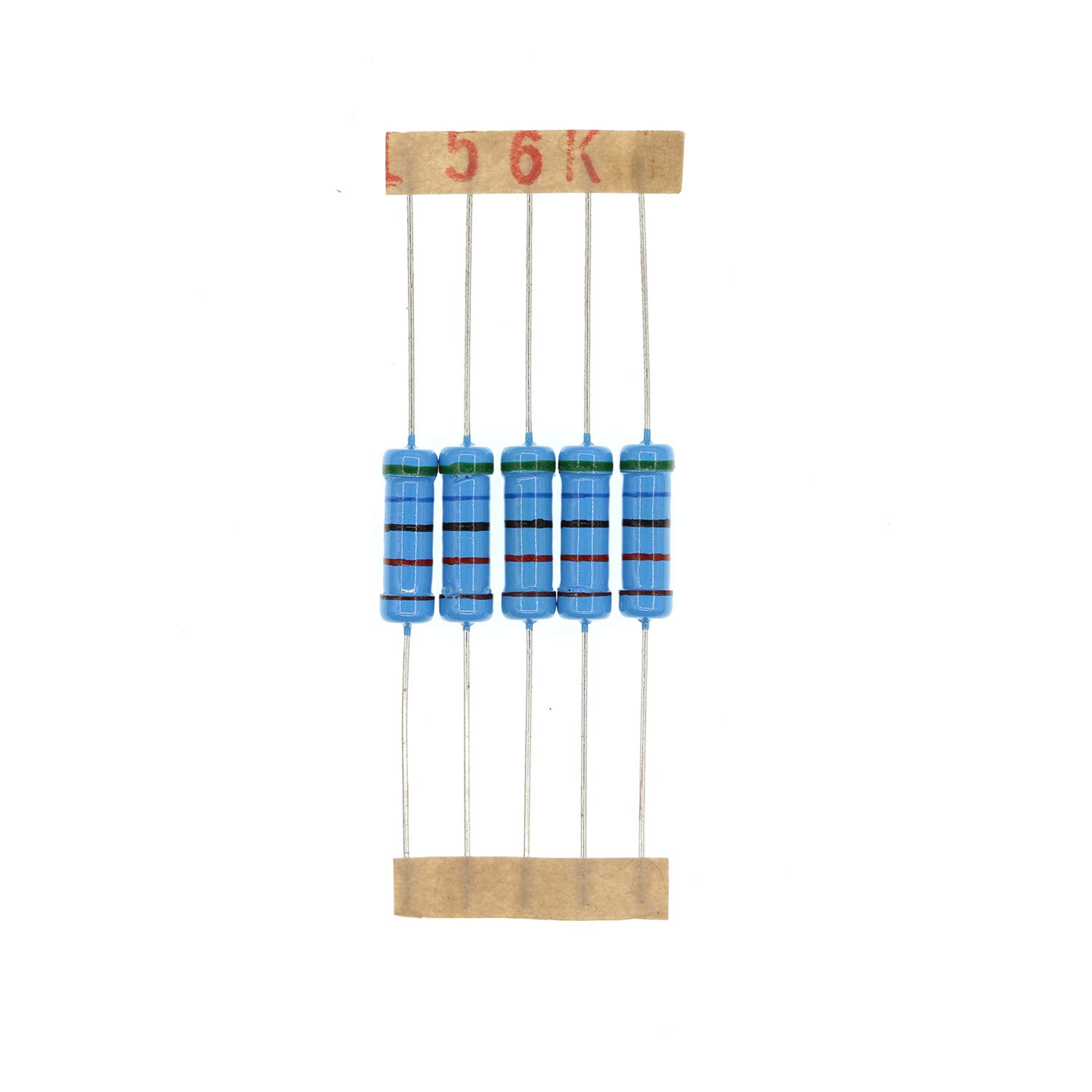 HUABAN HUABAN 50PCS 2 Watts 56K Ohm 1% Metal Film Resistors for Reliable Electronic Projects