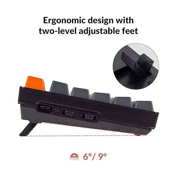 Keychron Keychron K10: Bluetooth/Wired Mechanical Gaming Keyboard for Mac & Windows - Gateron Brown Switch, RGB Backlight, 104 Keys - View 7 of 9