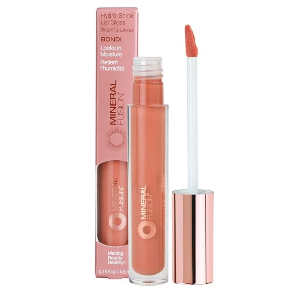 Mineral Fusion Mineral Fusion HydroShine Lip Gloss in Bondi - 0.15 Ounce for Luscious, Hydrated Lips