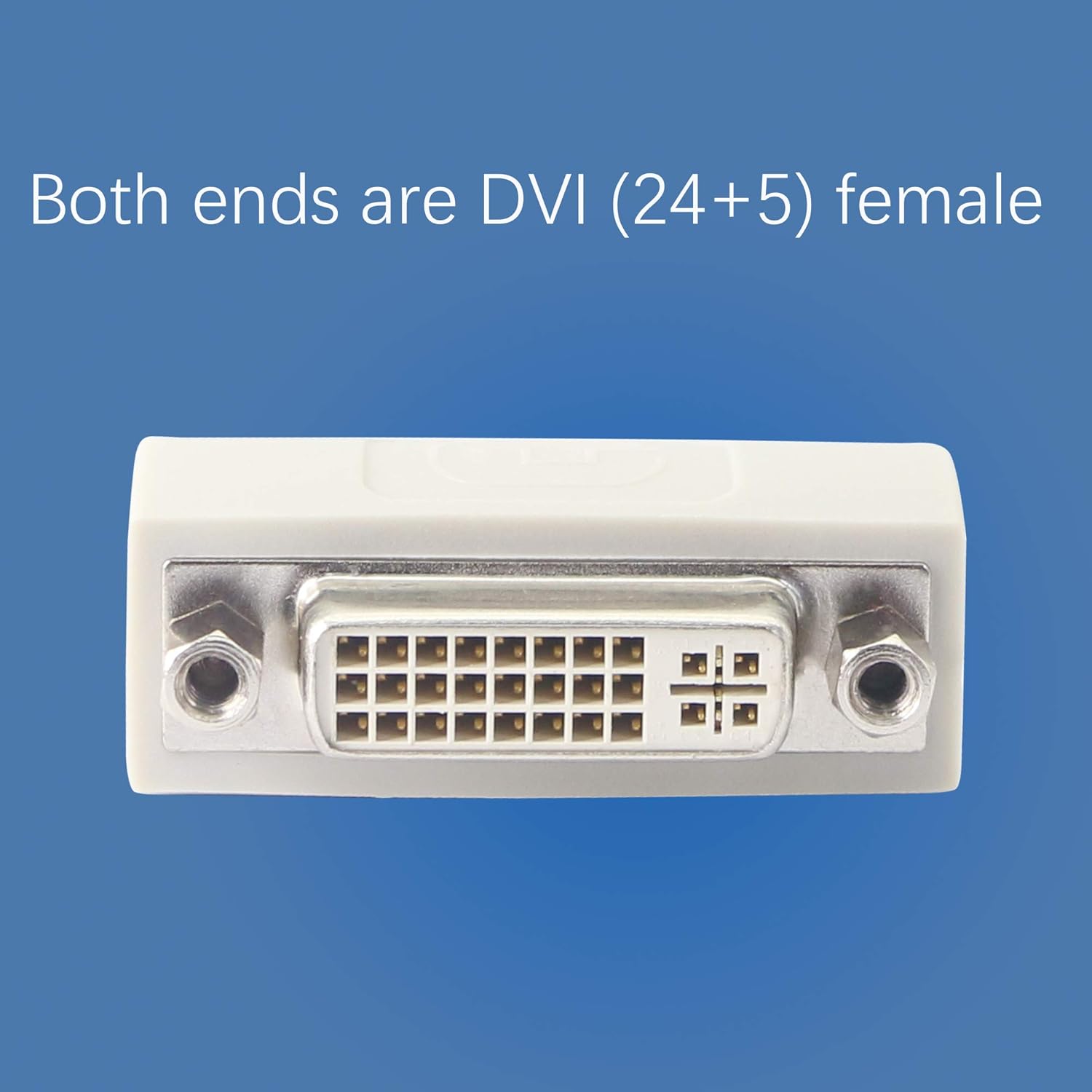 PNGKNYOCN PNGKNYOCN DVI Female to Female Coupler 2-Pack DVI24+5 DVI-I Serial Cable Signal Extender for Connecting Two DVI Cables - View 4 of 5