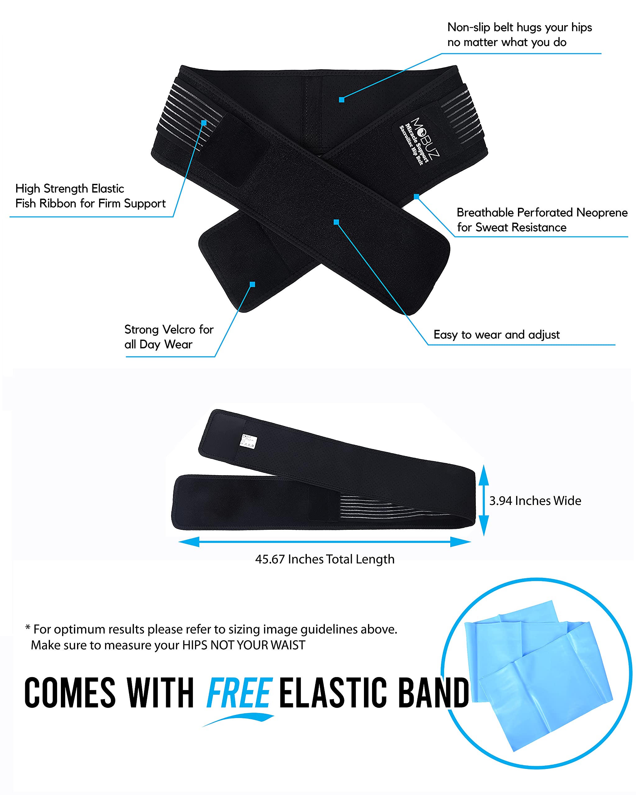 Si Joint Belt for Women and Men with Resistance Band and Back Recovery Workout Plan for Lower Back Support and Pain Relief - View 5 of 9