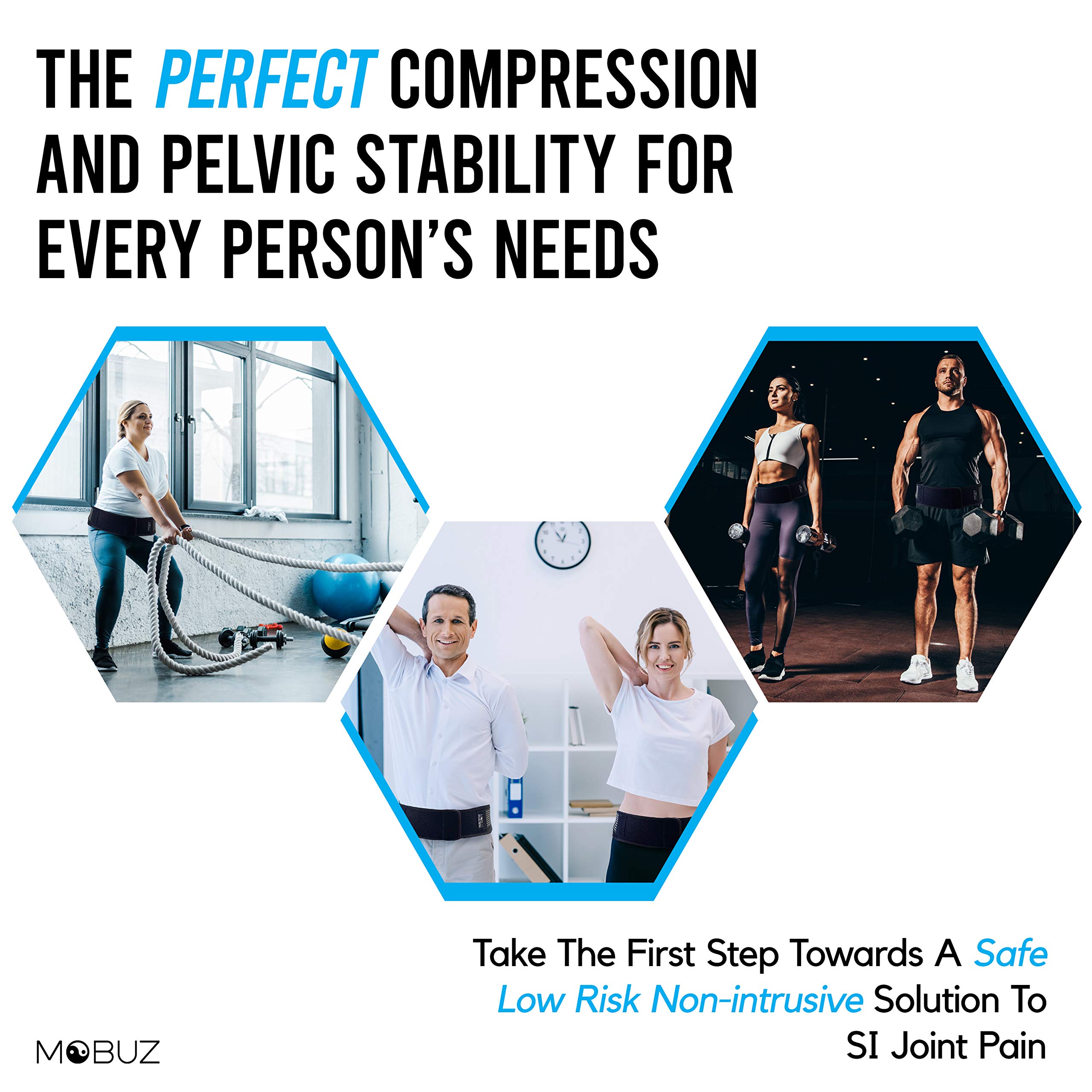 Si Joint Belt for Women and Men with Resistance Band and Back Recovery Workout Plan for Lower Back Support and Pain Relief - View 8 of 9