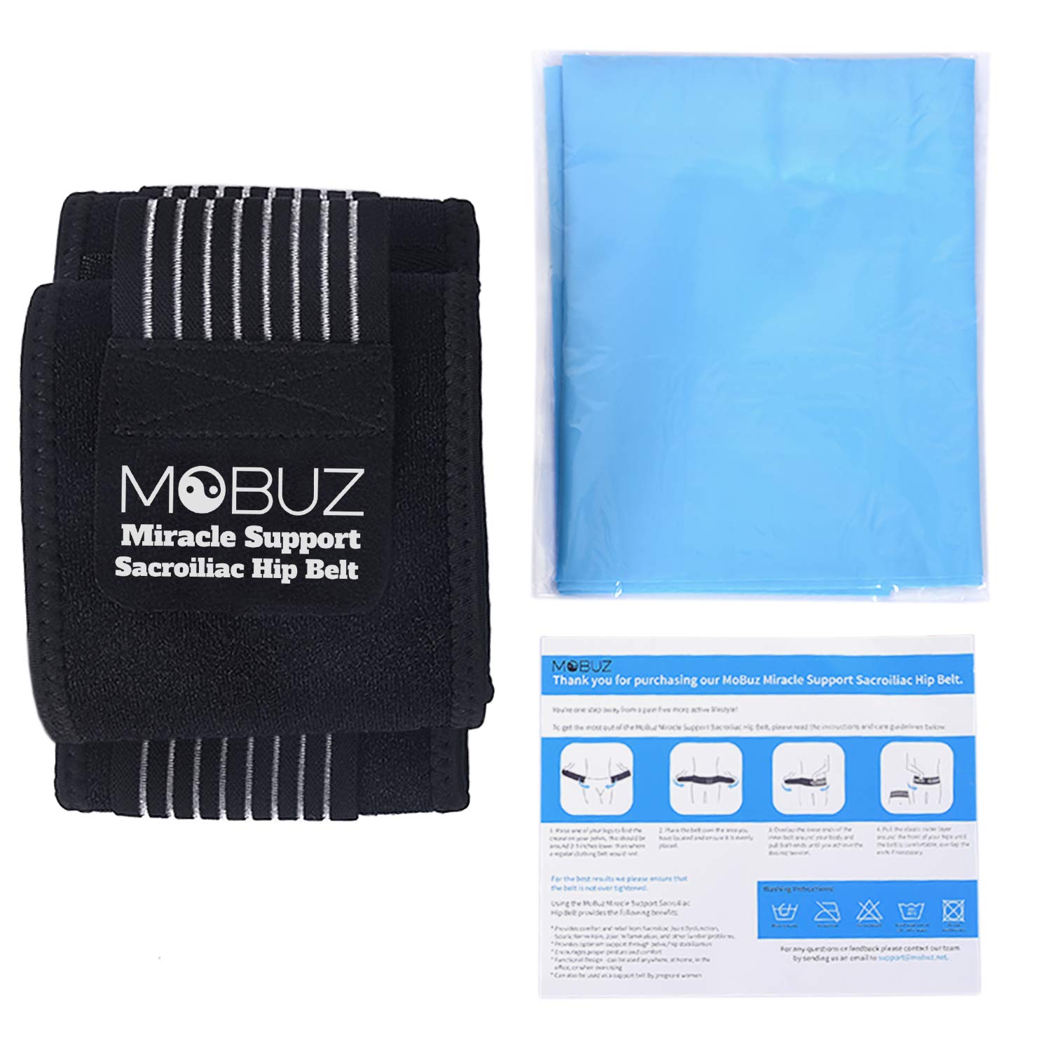 Si Joint Belt for Women and Men with Resistance Band and Back Recovery Workout Plan for Lower Back Support and Pain Relief - View 9 of 9