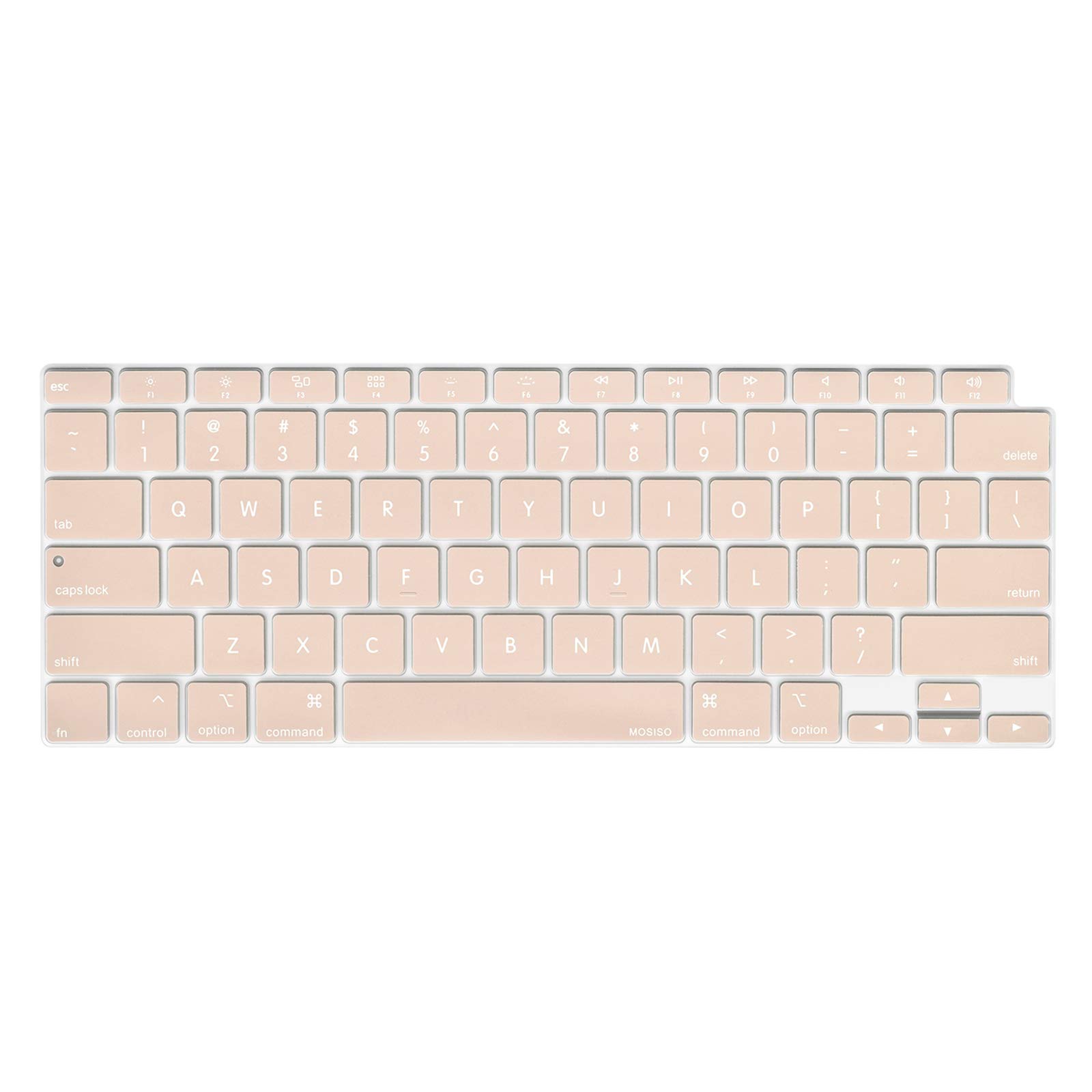 MOSISO Keyboard Cover for MacBook Air 13 inch 2022 2021 2020 A2337 M1 A2179 Waterproof Silicone Skin Camel Color