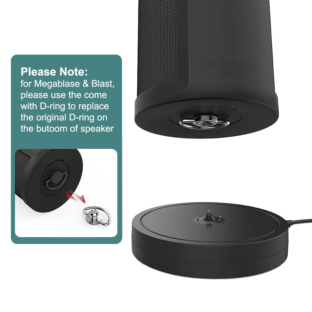 Kissmart Charger for Ultimate Ears Boom 3 Megaboom 3 Blast Megablast Replacement Charging Dock Station with USB Port for Ultimate Ears Speaker - View 4 of 8