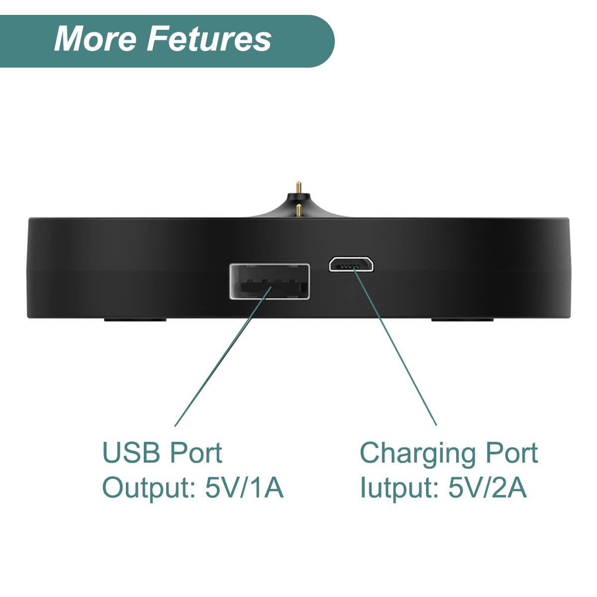 Kissmart Charger for Ultimate Ears Boom 3 Megaboom 3 Blast Megablast Replacement Charging Dock Station with USB Port for Ultimate Ears Speaker - View 6 of 8