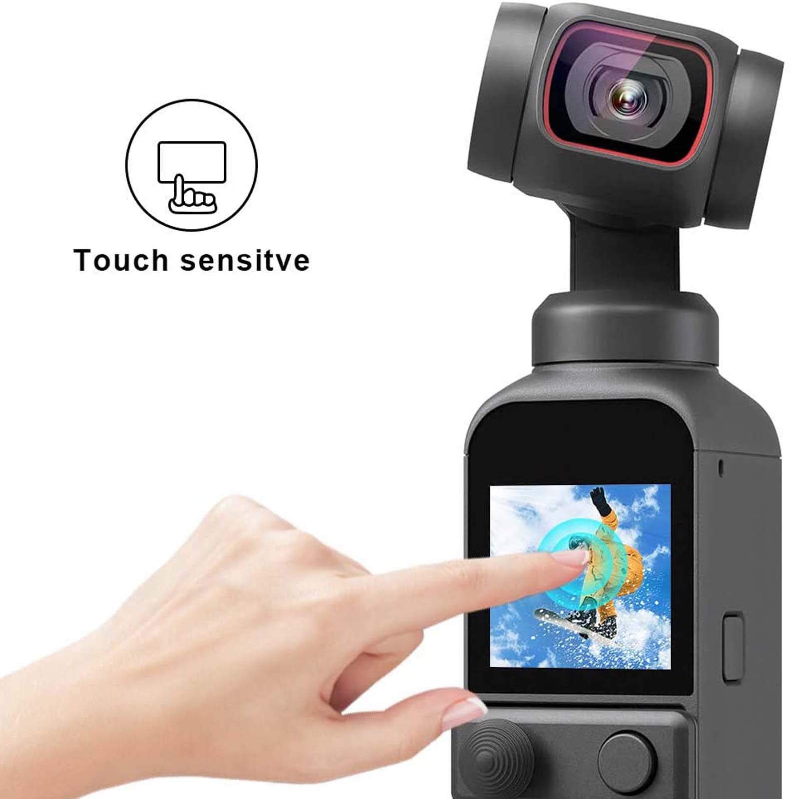 PCTC 4 Pack Lens and LCD Screen Protector for DJI Osmo Pocket 2 Camera Ultra Clear Tempered Glass Full Coverage Edge to Edge - View 2 of 7