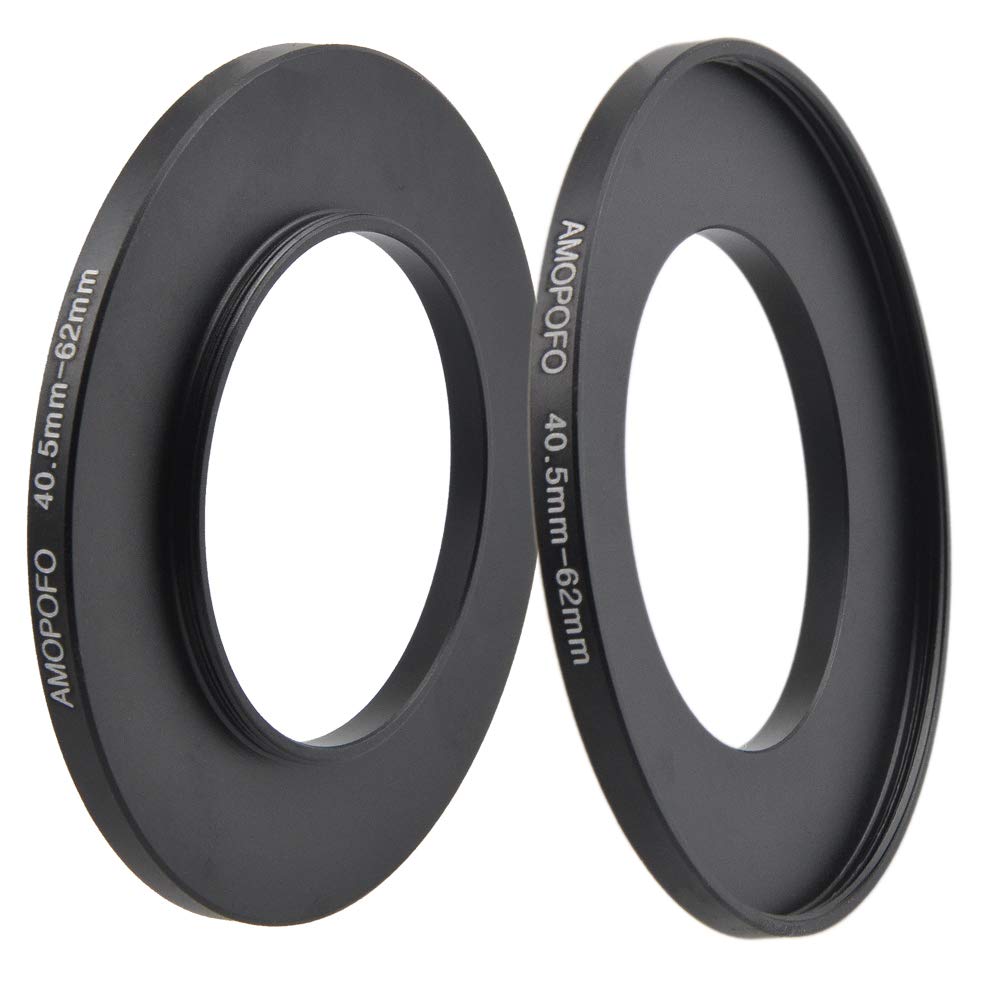 40.5mm to 62mm Camera Filter Step-Up Ring Adapter for UV ND CPL Filters Metal Construction