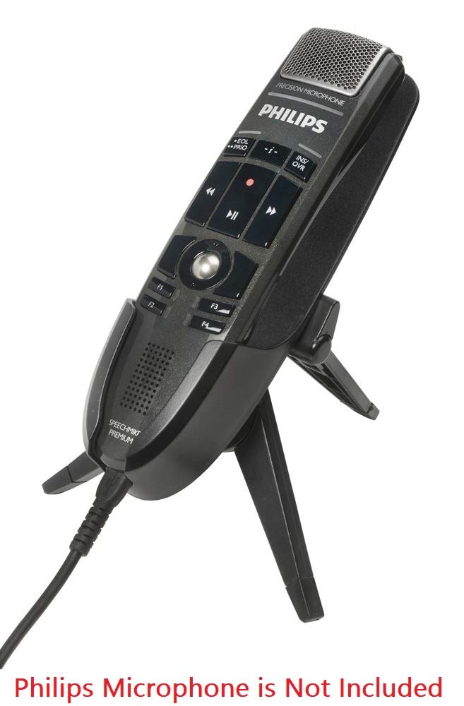 ECS ECS WordStand Tripod Desk Mic Holder for Nuance PowerMic 4 and Philips SpeechMike Series - Ergonomic Design for Carpal Tunnel Relief - View 3 of 6